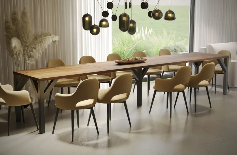 Stół Dunaj rozkładany 130-405 dąb Stirling