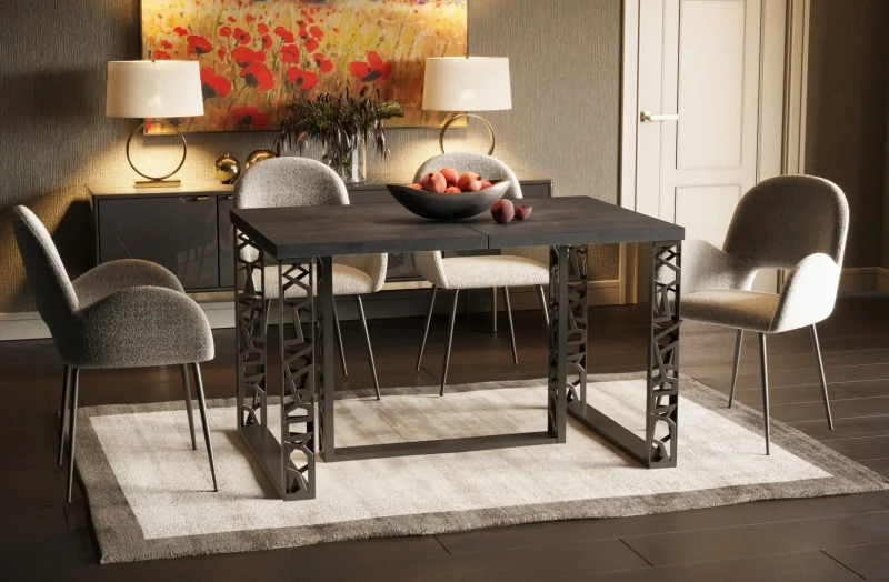 Stół Ewerest Max rozkładany 130-330 Beton ciemny