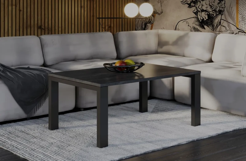 Ława Garold 120 Ciemny beton