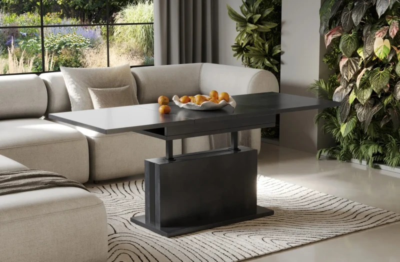 Ławostół Solaris rozkładany 110-170  kolor Ciemny beton