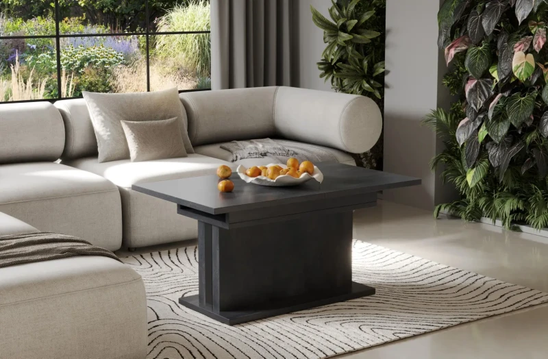 Ławostół Solaris rozkładany 110-170  ciemny beton