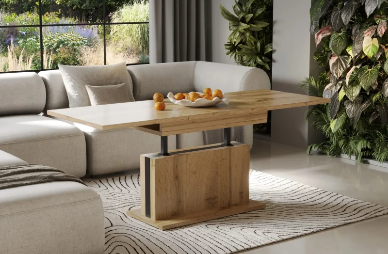 Ławostół Solaris rozkładany 110-170  dąb Wotan