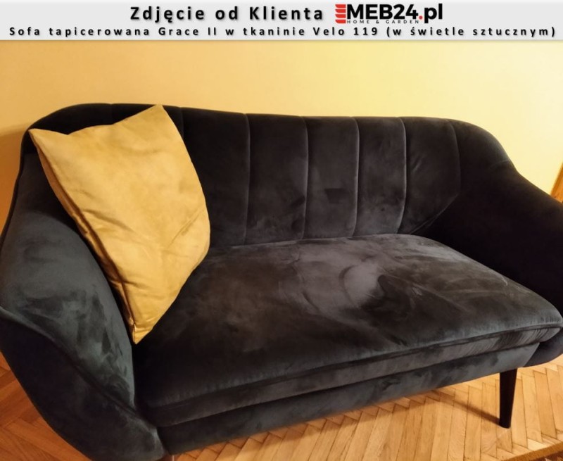 Sofa tapicerowana Grace II w stylu skandynawskim - zdjęcie od klienta