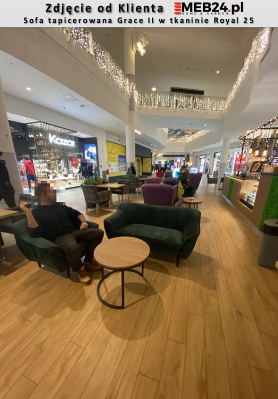 Sofa tapicerowana Grace II w stylu skandynawskim - zdjęcie od klienta