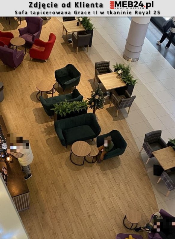 Sofa tapicerowana Grace II w stylu skandynawskim - zdjęcie od klienta