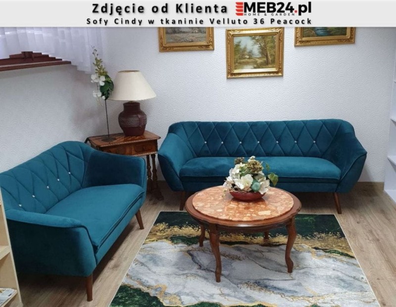 Sofa tapicerowana Cindy III w stylu skandynawskim 48H  - zdjęcie od klienta
