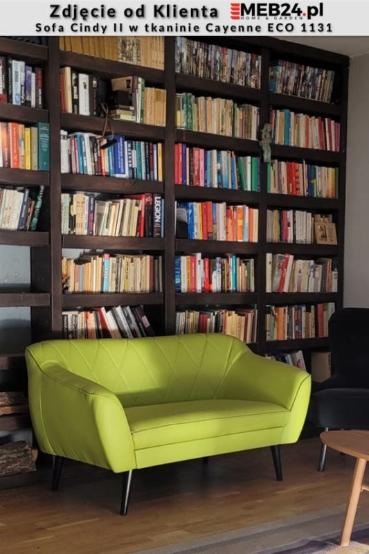 Sofa tapicerowana Cindy II w stylu skandynawskim - zdjęcie od klienta