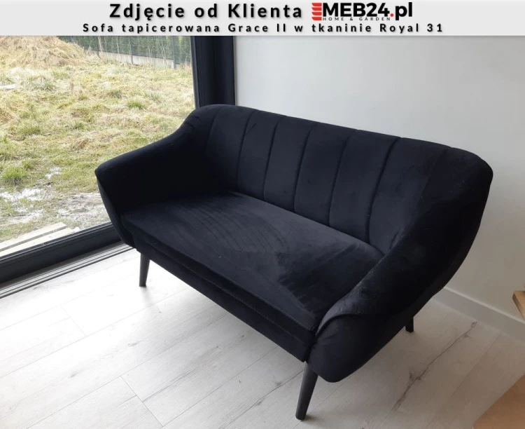 Sofa tapicerowana Grace II w stylu skandynawskim - zdjęcie od klienta