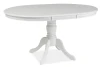 Stół okrągły rozkładany Olivia 106-141 cm biały