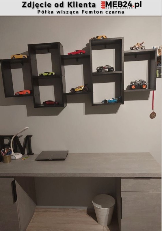 Półka Wisząca Femton czarna - zdjęcie od klienta