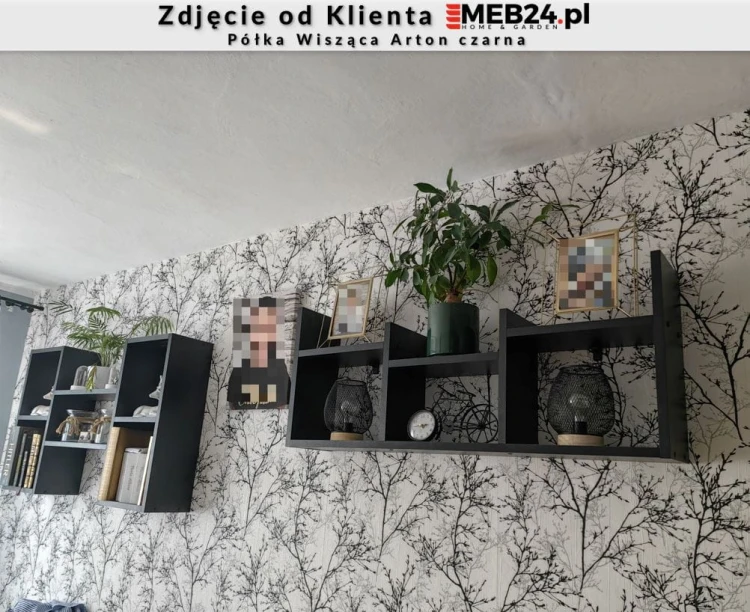 Półka Wisząca Arton czarna - zdjęcie od klienta