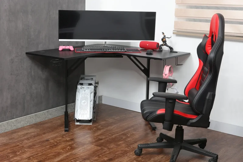 Biurko narożne B-219 czarny