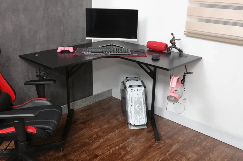 Biurko narożne B-219 czarny