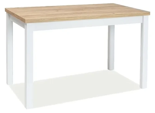 Stół Adam 100x60 dąb lancelot/biały mat