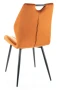 Krzesło tapicerowane Arco Velvet cynamon Bluvel 4215