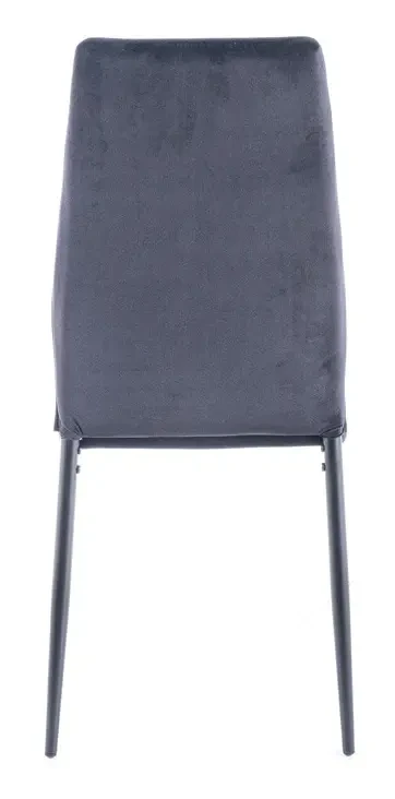 Krzesło tapicerowane Atom Velvet czarny Bluvel 19