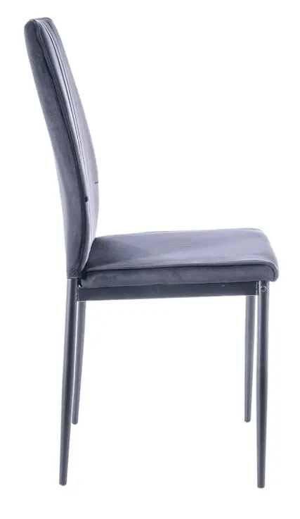 Krzesło tapicerowane Atom Velvet czarny Bluvel 19