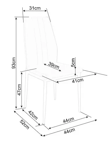 Krzesło tapicerowane Atom Velvet beż Bluvel 28