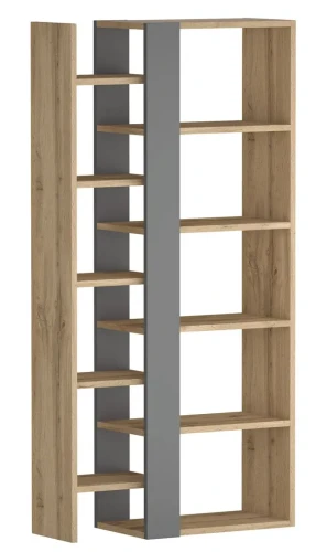 Regał Combo 165x80 cm dąb wotan/antracyt