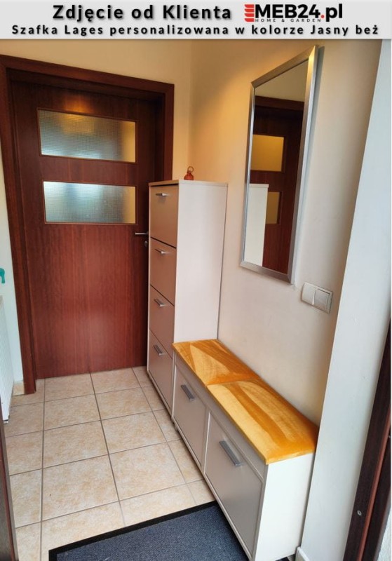 Szafka na buty do przedpokoju Lages dwurzędowy - zdjęcie od klienta