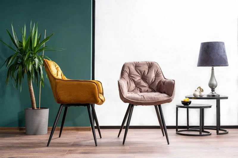 Krzesło tapicerowane Cherry Velvet