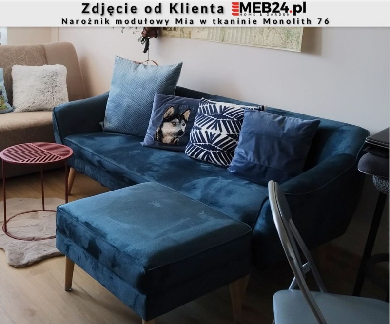 Narożnik modułowy Mia w stylu skandynawskim - zdjęcie od klienta