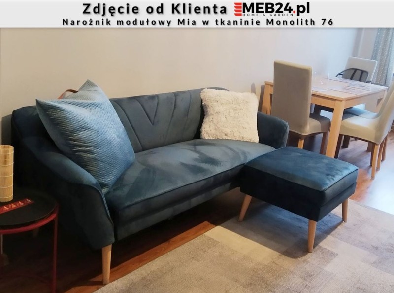 Narożnik modułowy Mia w stylu skandynawskim - zdjęcie od klienta