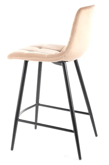 Półhoker tapicerowany Chic H-2 Velvet Bluvel 28 beż