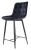Półhoker tapicerowany Chic H-2 Velvet Bluvel 19 czarny