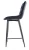 Półhoker tapicerowany Chic H-2 Velvet Bluvel 19 czarny