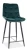 Półhoker tapicerowany Chic H-2 Velvet Bluvel 78 zielony