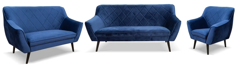 Sofa tapicerowana Cindy High II w stylu skandynawskim