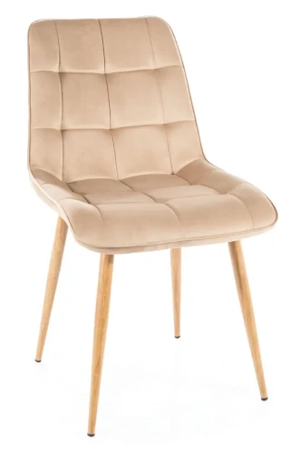 Krzesło tapicerowane Chic D Velvet beż Bluvel 28