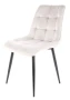 Krzesło tapicerowane Chic Velvet jasny szary Bluvel 03