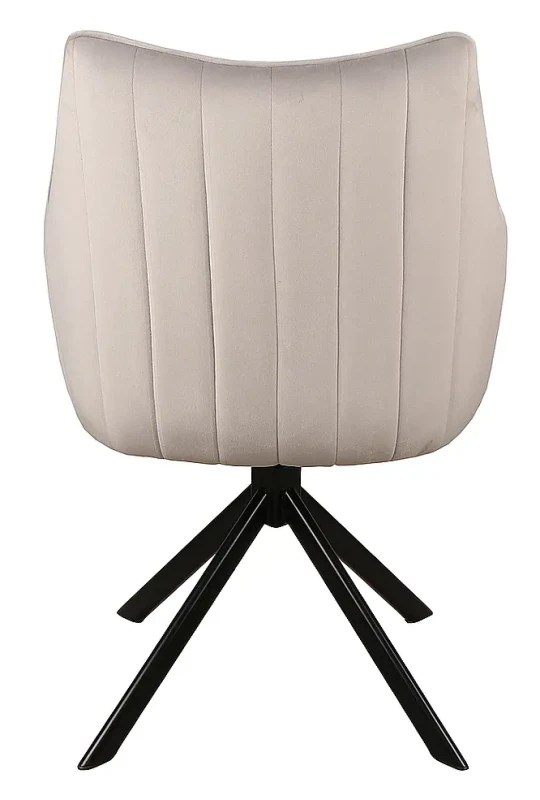 Krzesło tapicerowane Azalia Velvet jasny szary Bluvel 03