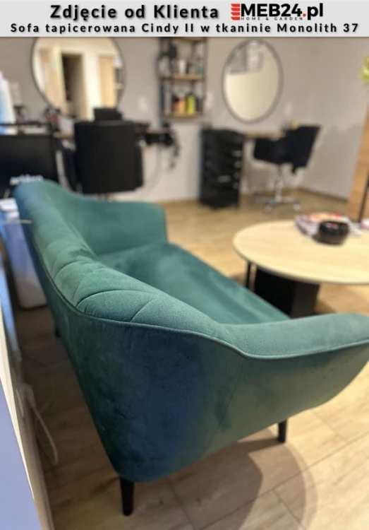 Sofa tapicerowana Cindy II w stylu skandynawskim - zdjęcie od klienta