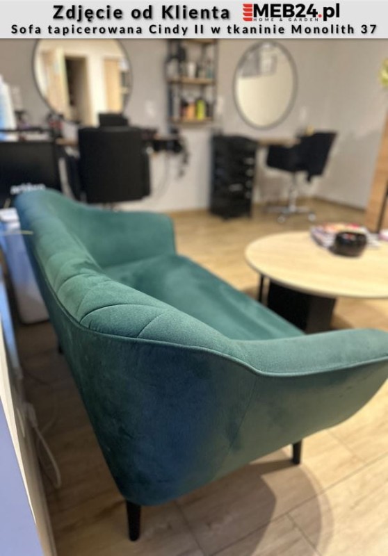 Sofa tapicerowana Cindy II w stylu skandynawskim - zdjęcie od klienta