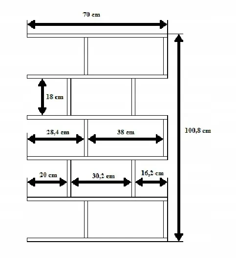 Regał wiszący Faron szary jasny
