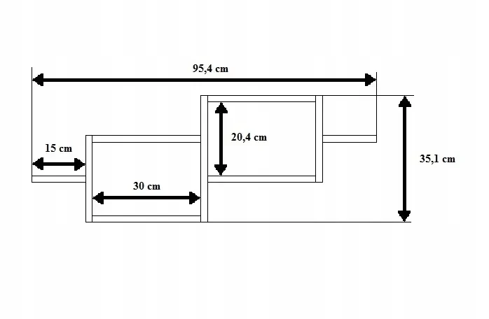 Półka Wisząca Oro biała