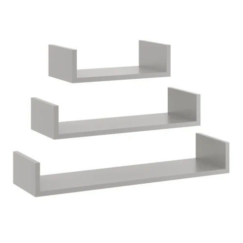 Półki Wiszące Etto szare jasne