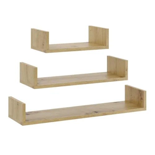 Półki Wiszące Etto wybarwienie drewna