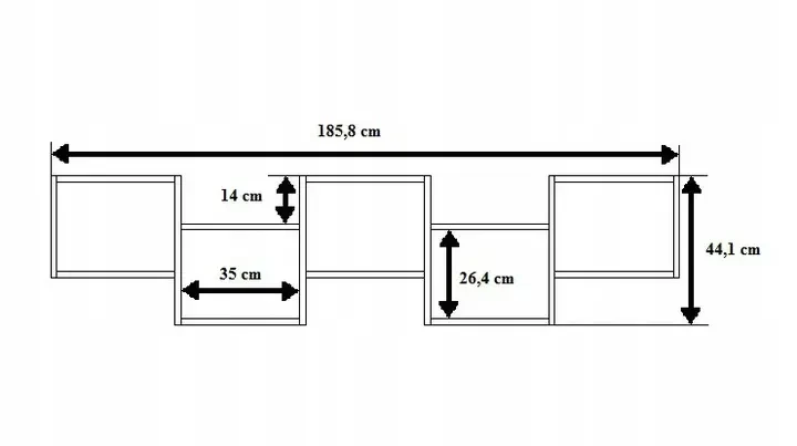 Półka Wisząca Sonat biała