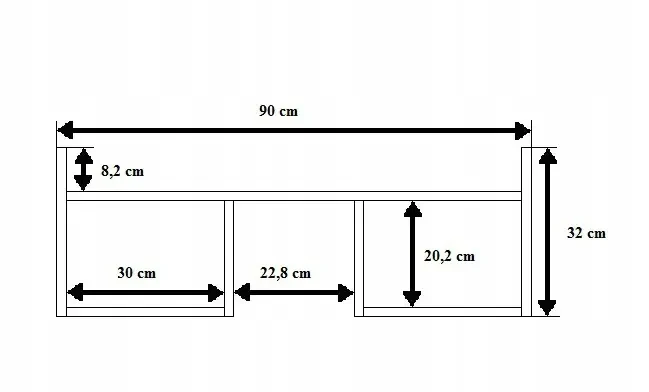 Półka Wisząca Tano czarna