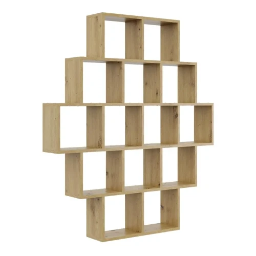 Regał wiszący Tomo wybarwienia drewna