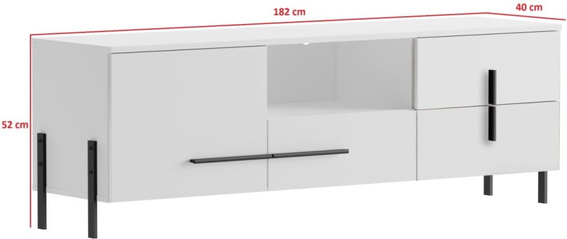 Komoda RTV Justine biały