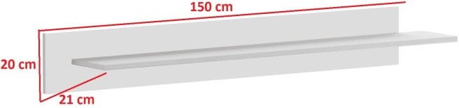 Półka wisząca Justine biała