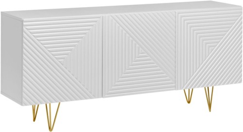 Komoda Pyramid 3D biała