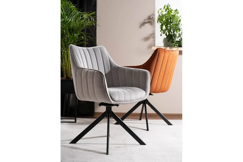 Krzesło tapicerowane Azalia Velvet cynamon Bluvel 4215