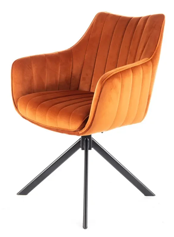 Krzesło tapicerowane Azalia Velvet cynamon Bluvel 4215