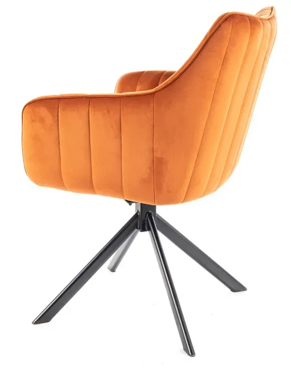 Krzesło tapicerowane Azalia Velvet cynamon Bluvel 4215